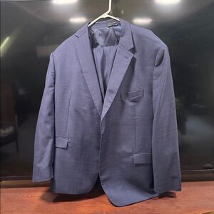 Ralph Lauren Midnight Blue Embellished suit with pants. 50R jacket.  Pants 42x32